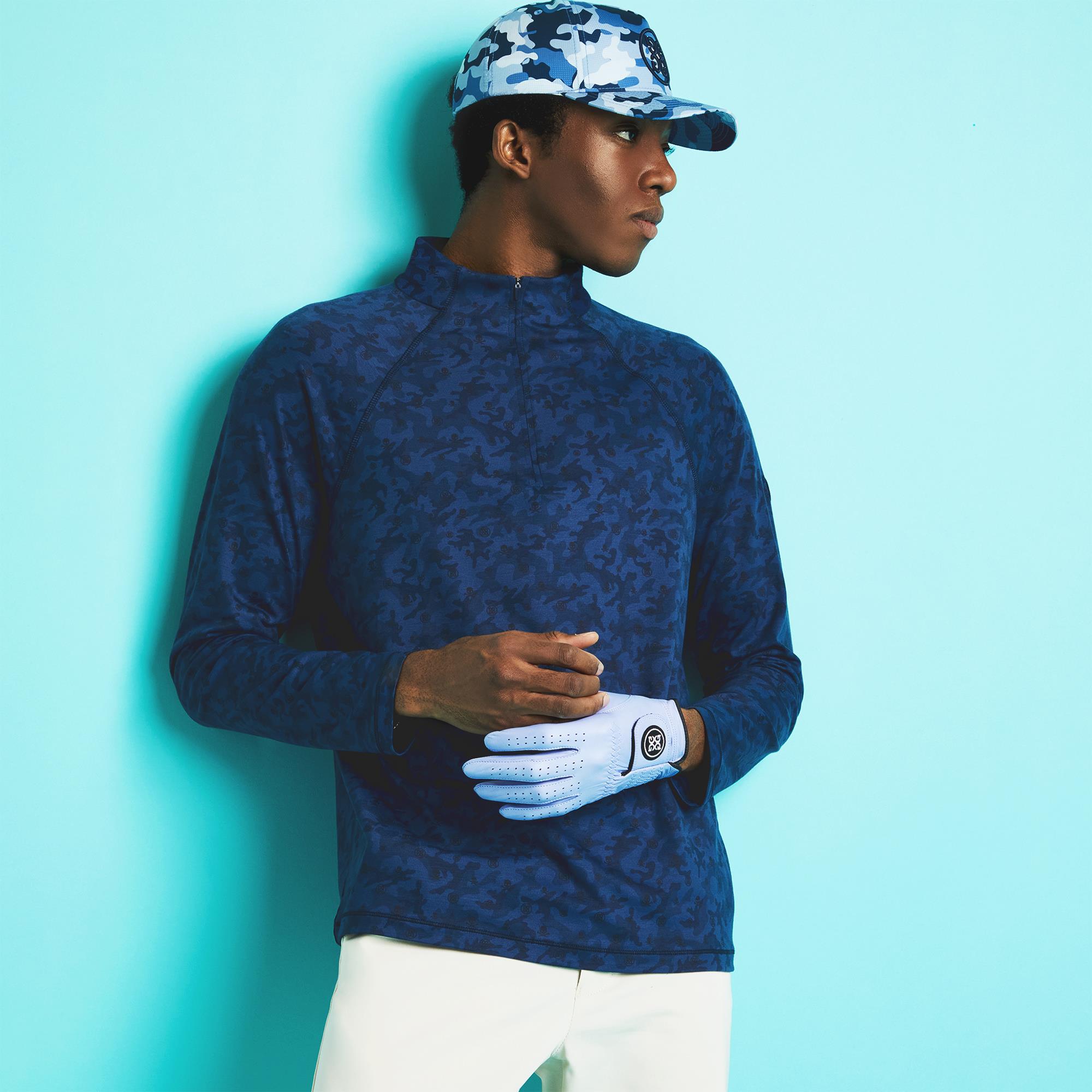 G/FORE Icon Camo Luxe Mens Golf Mid Layer Twilight